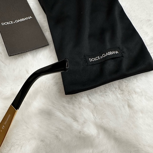 Dolce & Gabbana Sunglasses with Black Frame and Gold Detail